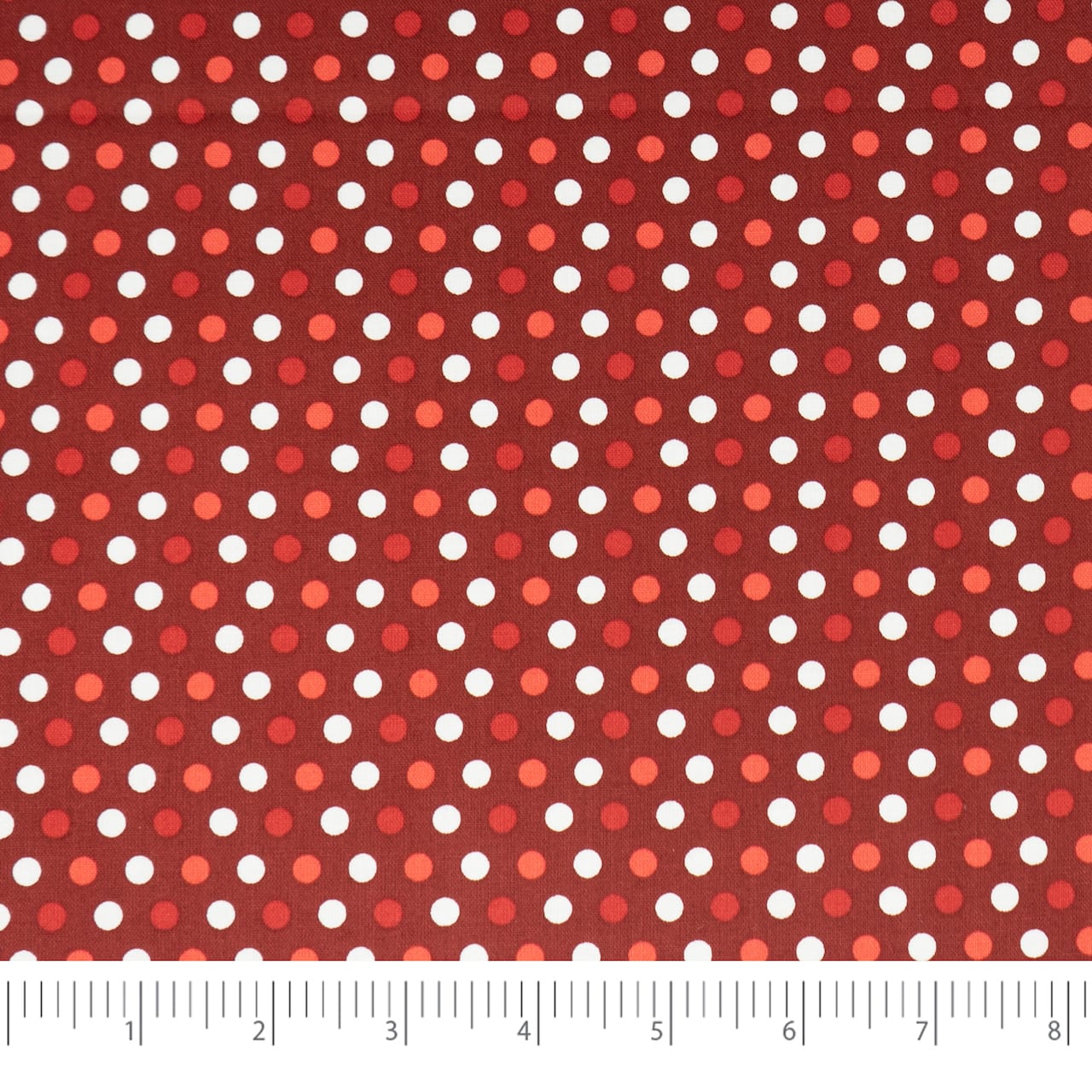 SINGER Christmas Holiday Red And White Dots Cotton Fabric